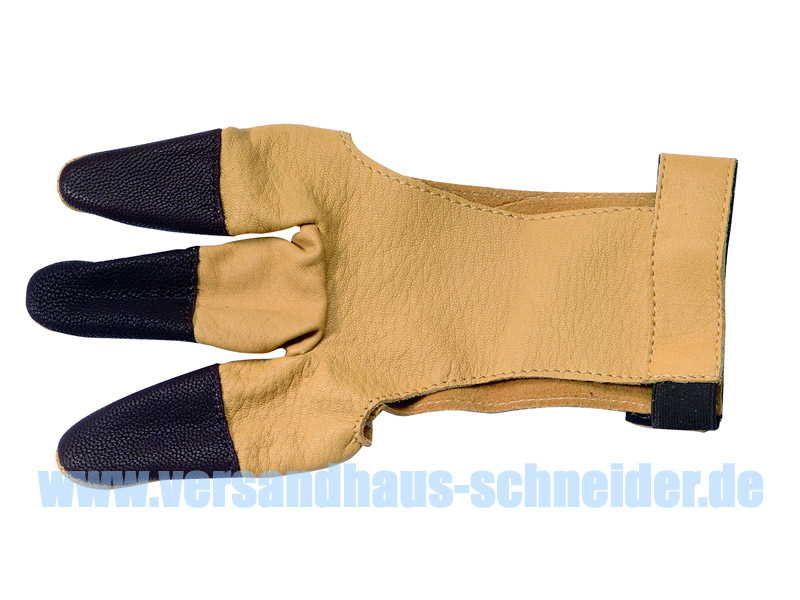 Schießhandschuh Bearpaw für Bogenschützen Größe L Leder